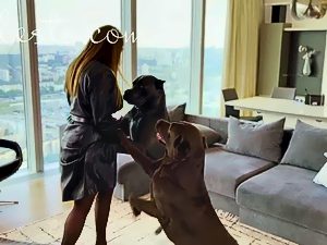 Milf dog sex