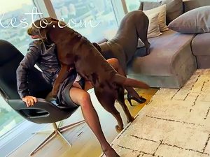 Milf dog sex